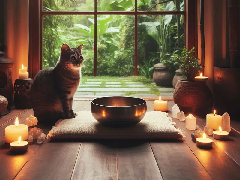 cats and singing bowls