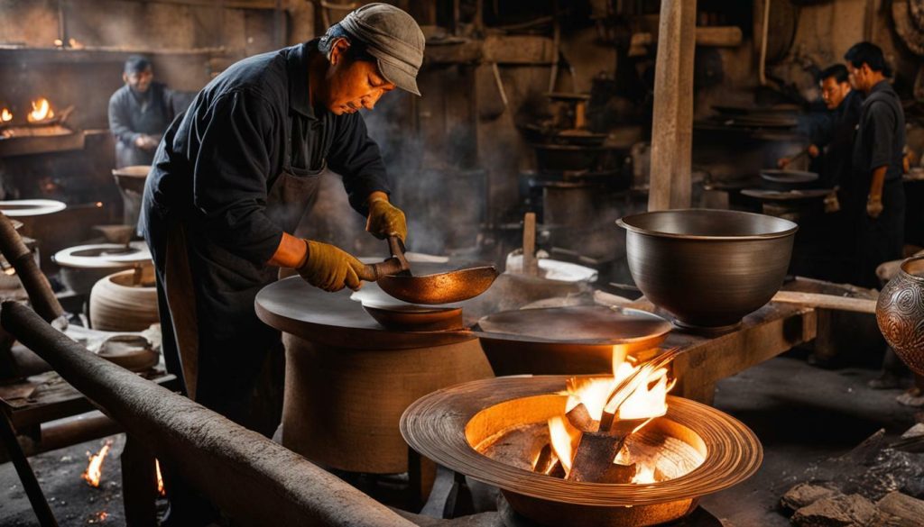 how are tibetan singing bowls made