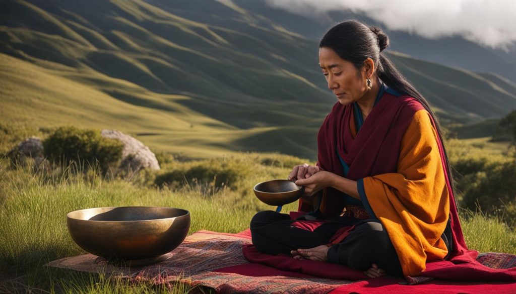 how to play tibetan singing bowls