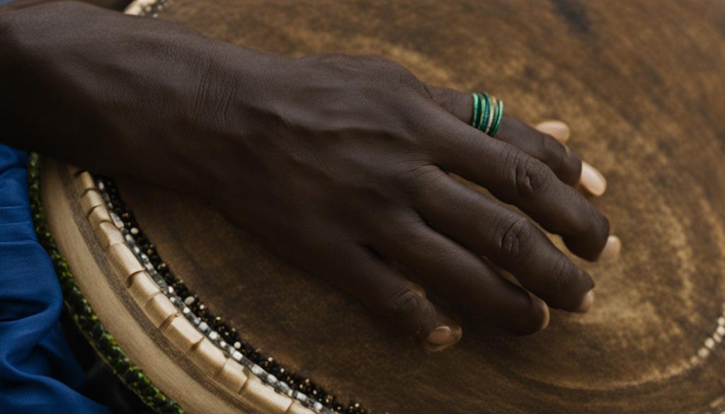 hand position for playing djembe
